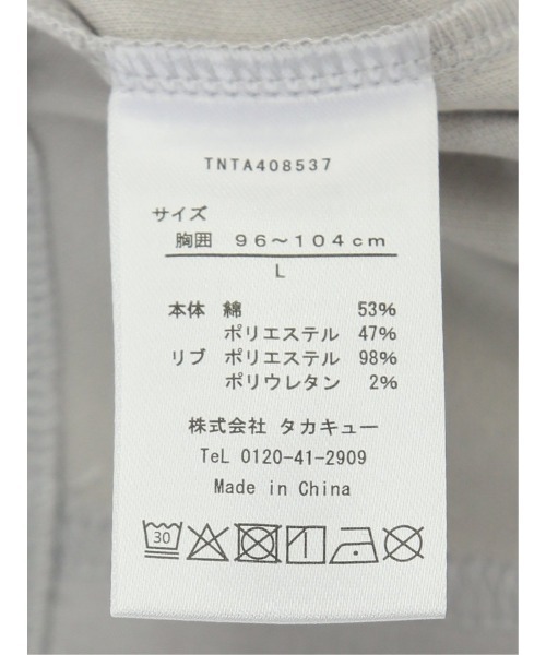TAKA-Q(タカキュー)の「タカキュー ダブルフェイス ポンチ クルーネック 半袖 Tシャツ(Tシャツ/カットソー・メンズ・ネイビー/ホワイト/ライトグレー/ブラウン・LARGE/X-LARGE/MEDIUM)」の16枚目の写真