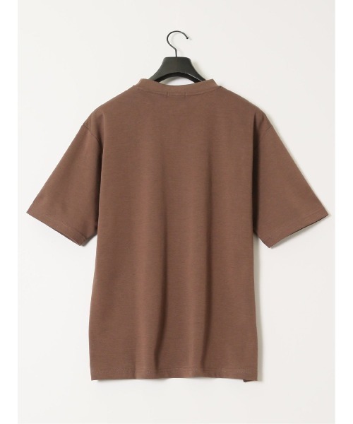 TAKA-Q(タカキュー)の「タカキュー ダブルフェイス ポンチ クルーネック 半袖 Tシャツ(Tシャツ/カットソー・メンズ・ネイビー/ホワイト/ライトグレー/ブラウン・LARGE/X-LARGE/MEDIUM)」の18枚目の写真
