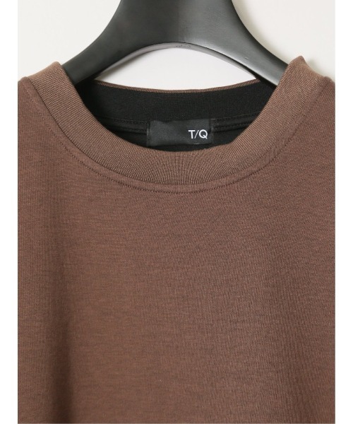 TAKA-Q(タカキュー)の「タカキュー ダブルフェイス ポンチ クルーネック 半袖 Tシャツ(Tシャツ/カットソー・メンズ・ネイビー/ホワイト/ライトグレー/ブラウン・LARGE/X-LARGE/MEDIUM)」の19枚目の写真