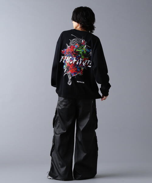 A4A（エーフォーエー）の「A4A/エーフォーエー/L/S TEE FLOWER（Tシャツ/カットソー・メンズ・ブラック/ホワイト・S/M/L）」の12枚目の写真