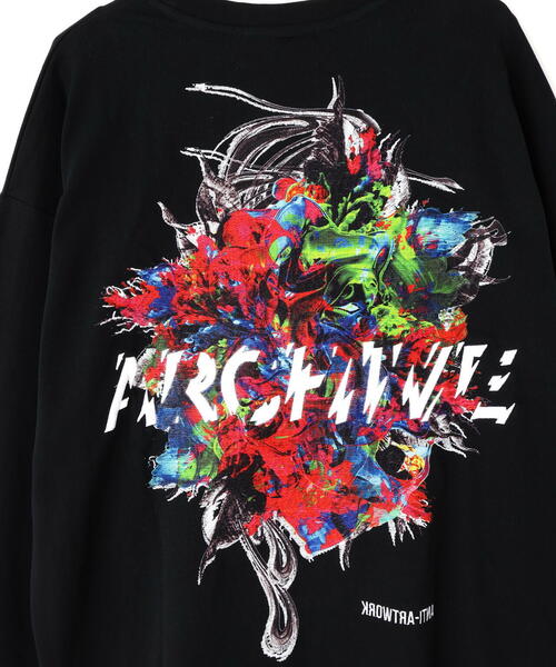 A4A（エーフォーエー）の「A4A/エーフォーエー/L/S TEE FLOWER（Tシャツ/カットソー・メンズ・ブラック/ホワイト・S/M/L）」の7枚目の写真