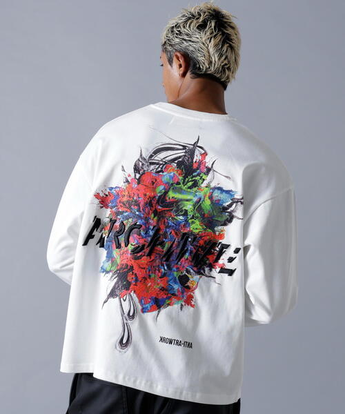 A4A（エーフォーエー）の「A4A/エーフォーエー/L/S TEE FLOWER（Tシャツ/カットソー・メンズ・ブラック/ホワイト・S/M/L）」の20枚目の写真