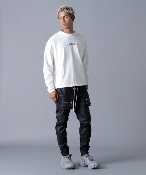 A4A（エーフォーエー）の「A4A/エーフォーエー/L/S TEE FLOWER（Tシャツ/カットソー・メンズ・ブラック/ホワイト・S/M/L）」の19枚目の写真