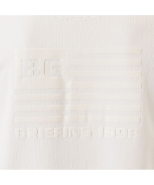 BRIEFING（ブリーフィング）の「【BRIEFING GOLF／ブリーフィングゴルフ】MEN’S BG FLAG POLO（ポロシャツ・メンズ・ホワイト/グレー/ブラック・M/L）」の6枚目の写真