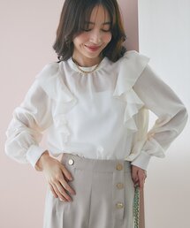 La boutique BonBon | 【最強愛され】シアーウールラッフルフリルブラウス(シャツ/ブラウス)