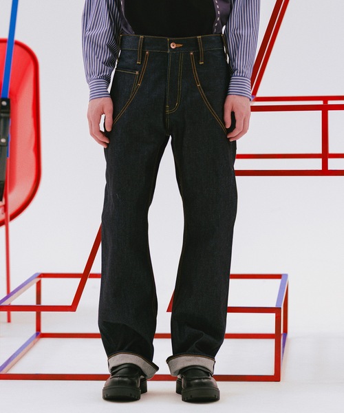 amok（アモク）の「amok /アモク/GUERNIKA DENIM PANTS（デニム