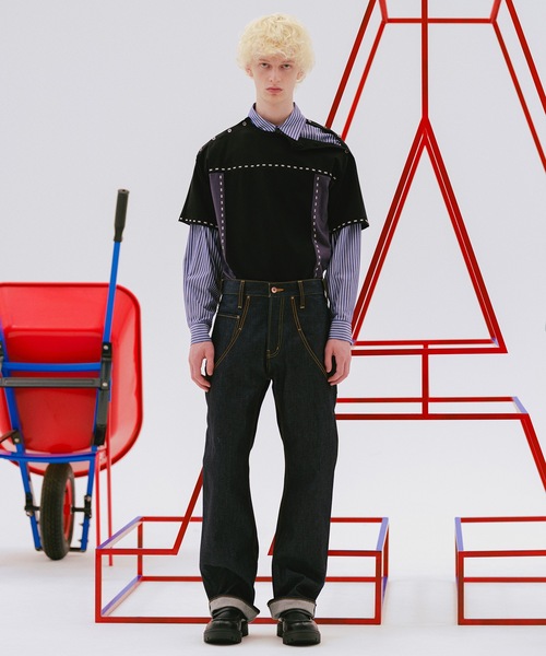 amok（アモク）の「CLASSIC DENIM PANTS（デニムパンツ・メンズ・インディゴブルー・L/M/S）」の2枚目の写真