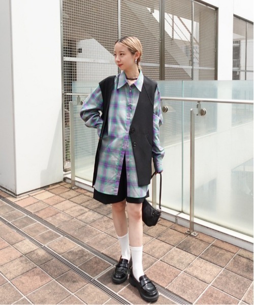 OMBRE CHECK VARIATION SHIRT（シャツ/ブラウス）｜Ameri