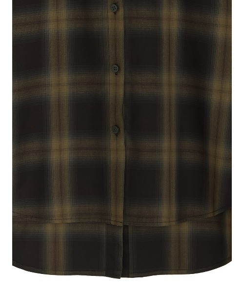 トップス AMERI OMBRE CHECK VARIATION SHIRT OMBRE CHECK VARIATION SHIRT