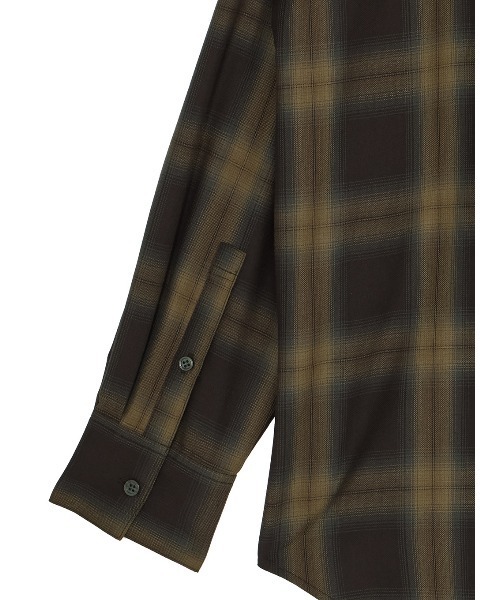 Ameri(アメリ)の「OMBRE CHECK VARIATION SHIRT(シャツ/ブラウス・レディース・グレー/ブラウン・FREE)」の18枚目の写真
