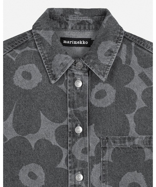 marimekko(マリメッコ)の「【Maridenim】 Vaihe Unikko / shirt(シャツ/ブラウス・レディース・ライトグレー・36/40/32/42/34)」の5枚目の写真