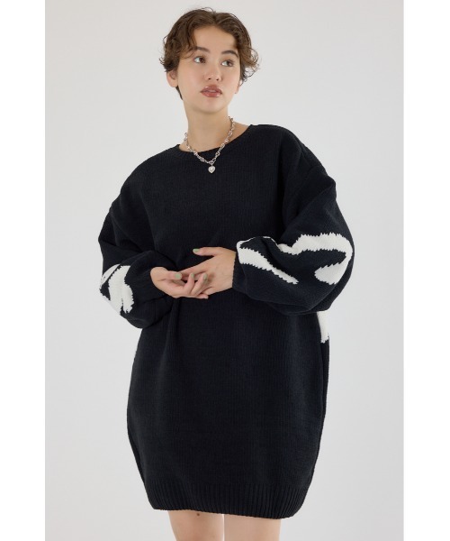 ロゴ2WAYモールニットワンピース（ワンピース）｜RODEO CROWNS WIDE