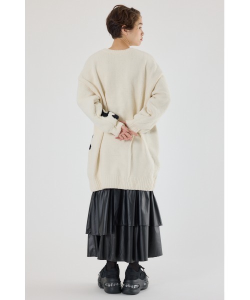 RODEO CROWNS WIDE BOWL（ロデオクラウンズワイドボウル）の「ロゴ2WAYモールニットワンピース（ワンピース・レディース・ブラック/アイボリー/カーキ/ライトピンク・FREE）」の17枚目の写真