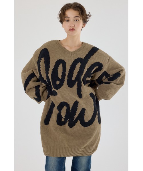 ロゴ2WAYモールニットワンピース（ワンピース）｜RODEO CROWNS WIDE