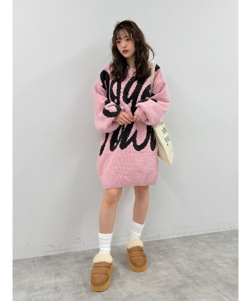 ロゴ2WAYモールニットワンピース（ワンピース）｜RODEO CROWNS WIDE