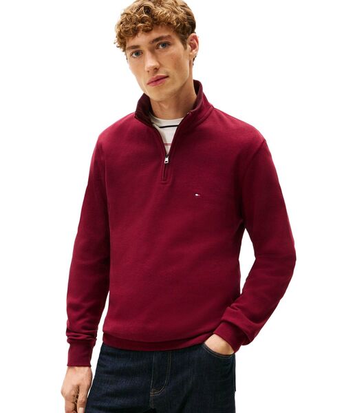 TOMMY HILFIGER(トミーヒルフィガー)の「ギフティングフレンチリブ1/4ジッププルオーバー(スウェット・メンズ・オートミール/ブラック/グリーン/レッド/ホワイト・MEDIUM/SMALL/X-LARGE/LARGE)」の5枚目の写真