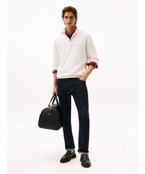TOMMY HILFIGER(トミーヒルフィガー)の「ギフティングフレンチリブ1/4ジッププルオーバー(スウェット・メンズ・オートミール/ブラック/グリーン/レッド/ホワイト・MEDIUM/SMALL/X-LARGE/LARGE)」の10枚目の写真