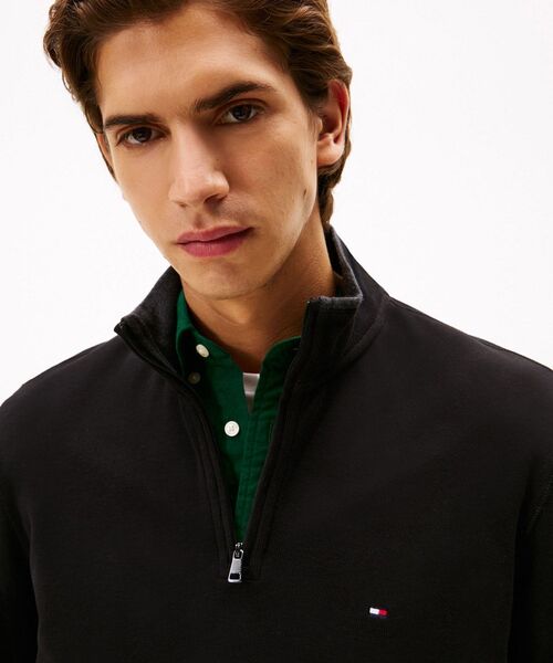 TOMMY HILFIGER(トミーヒルフィガー)の「ギフティングフレンチリブ1/4ジッププルオーバー(スウェット・メンズ・オートミール/ブラック/グリーン/レッド/ホワイト・MEDIUM/SMALL/X-LARGE/LARGE)」の15枚目の写真