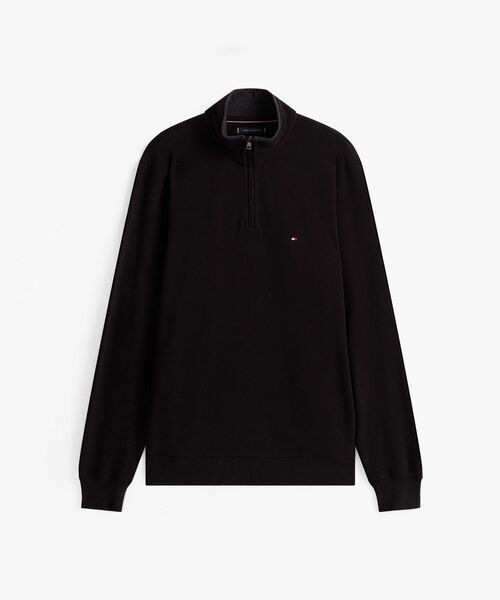 TOMMY HILFIGER(トミーヒルフィガー)の「ギフティングフレンチリブ1/4ジッププルオーバー(スウェット・メンズ・オートミール/ブラック/グリーン/レッド/ホワイト・MEDIUM/SMALL/X-LARGE/LARGE)」の18枚目の写真