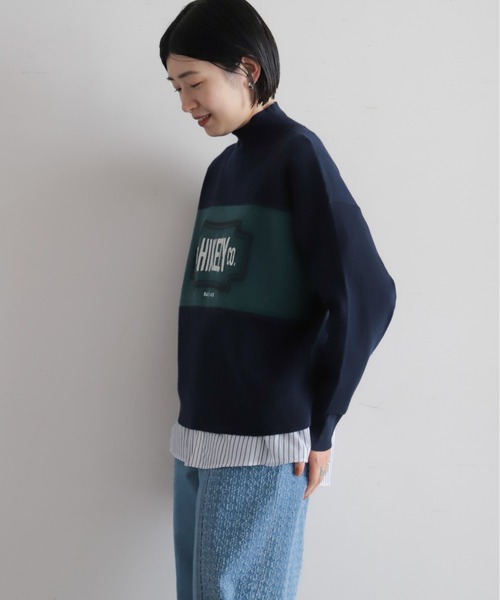HIKEZYチェーン刺繍 ニットP/O | NOMBRE IMPAIR