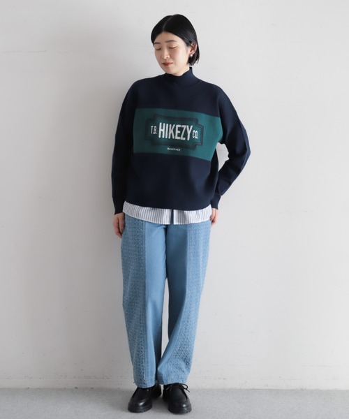 HIKEZYチェーン刺繍 ニットP/O | NOMBRE IMPAIR