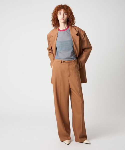 6(ROKU)＞W/N ベージュ パンツ（スラックス）｜6（ロク）の  