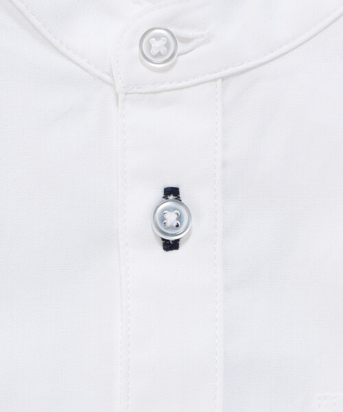 COMME CA ISM（コムサイズム）の「【WEB限定】バンドカラーシャツ（シャツ/ブラウス・キッズ・ストライプ/ホワイト・130cm/140cm/150cm/160cm/110cm/120cm）」の3枚目の写真