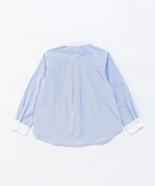 COMME CA ISM（コムサイズム）の「【WEB限定】バンドカラーシャツ（シャツ/ブラウス・キッズ・ストライプ/ホワイト・130cm/140cm/150cm/160cm/110cm/120cm）」の8枚目の写真