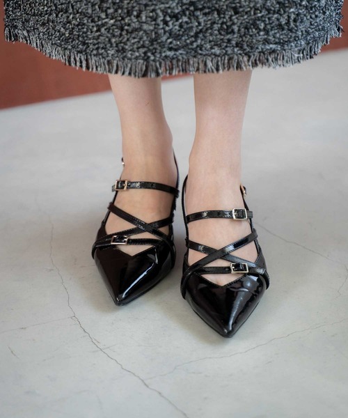 NOELA（ノエラ）の「ストラップバックスリングパンプス（パンプス・レディース・ブラック/ベージュ/レッド・S/M/L）」の7枚目の写真