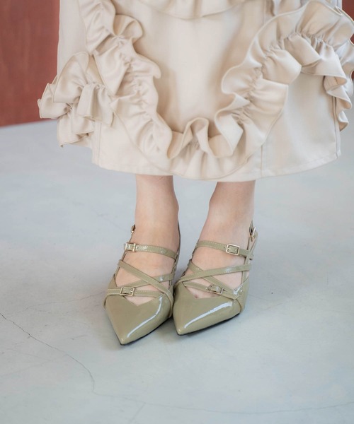 NOELA（ノエラ）の「ストラップバックスリングパンプス（パンプス・レディース・ブラック/ベージュ/レッド・S/M/L）」の11枚目の写真