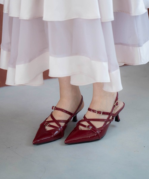 NOELA（ノエラ）の「ストラップバックスリングパンプス（パンプス・レディース・ブラック/ベージュ/レッド・S/M/L）」の15枚目の写真