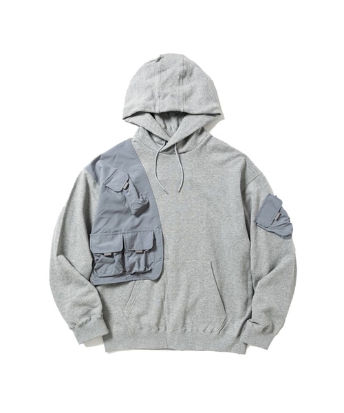 meanswhile(ミーンズワイル)の「Luggage Hoodie(パーカー・メンズ・スミクロ/グレー系・3(L))」の2枚目の写真