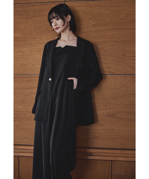 ジャケットセットアップドレス 2点セット パンツドレス オールインワン
