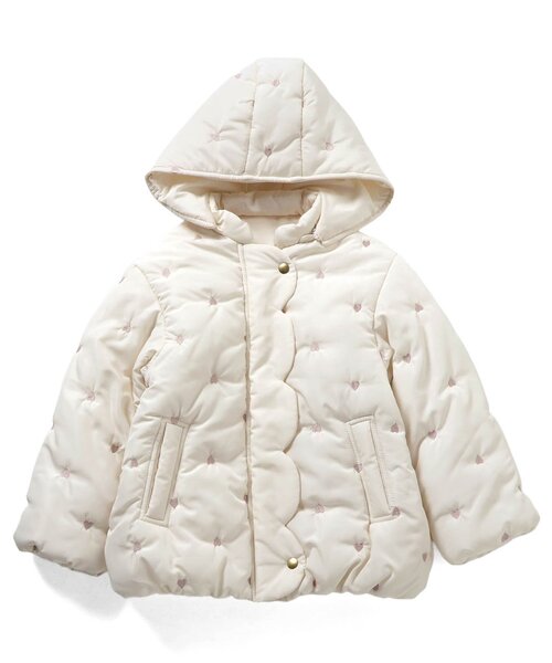 apres les cours（アプレレクール）の「【洗える/2WAY】スカラップ刺繍アウター（ダウンジャケット/コート・キッズ・レッド/アイボリー/ネイビー・140/130/120/110/100/90/80）」の18枚目の写真