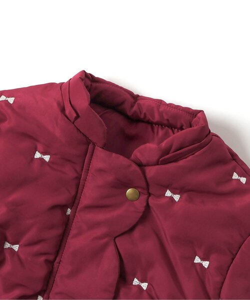 apres les cours（アプレレクール）の「【洗える/2WAY】スカラップ刺繍アウター（ダウンジャケット/コート・キッズ・レッド/アイボリー/ネイビー・140/130/120/110/100/90/80）」の20枚目の写真