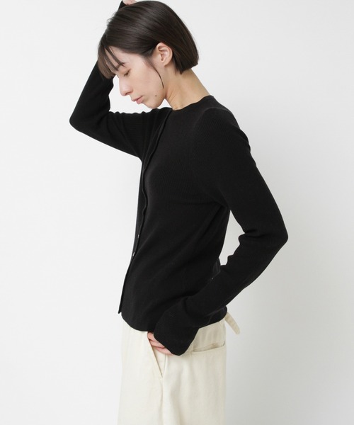 RNA-N(アールエヌエーエヌ)の「K2728 カシミヤウールブレンドカーディガン(カーディガン/ボレロ・レディース・ブラック/チャコール/アイボリー/グレー・FREE)」の19枚目の写真