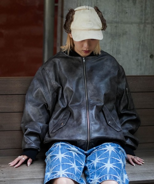 BEN DAVIS（ベンデイビス）の「【BEN DAVIS/ベンデイビス】ファーフライトキャップ（キャップ・メンズ・ブラック/ベージュ・FREE）」の8枚目の写真