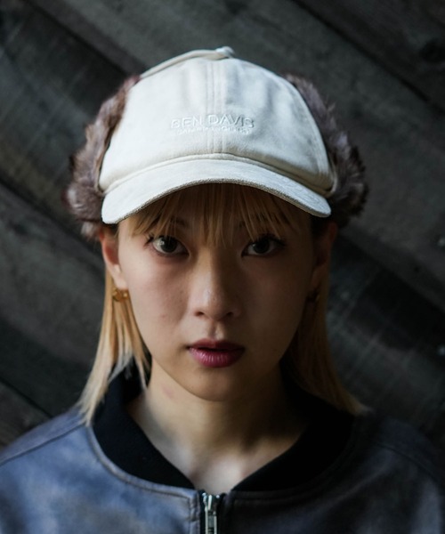 BEN DAVIS（ベンデイビス）の「【BEN DAVIS/ベンデイビス】ファーフライトキャップ（キャップ・メンズ・ブラック/ベージュ・FREE）」の10枚目の写真