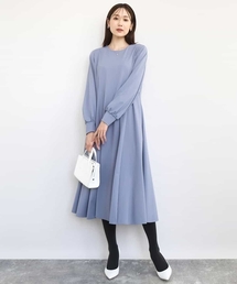 MK MICHEL KLEIN | ツイルジャージーワンピース/洗える(ワンピース)