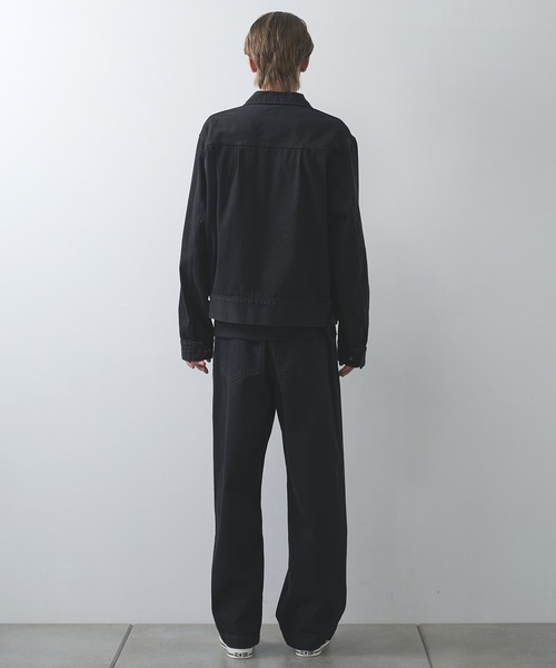 markaware（マーカウェア）の「【markaware/marka】別注 DENIM MILITARY JACKET（ミリタリージャケット・メンズ・ブラック・1/2）」の13枚目の写真