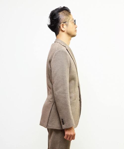 MEN'S MELROSE（メンズメルローズ）の「ガンクラブムリネコンフォートジャケット(セットアップ可)（テーラードジャケット・メンズ・ベージュ・2/5/4/3）」の2枚目の写真