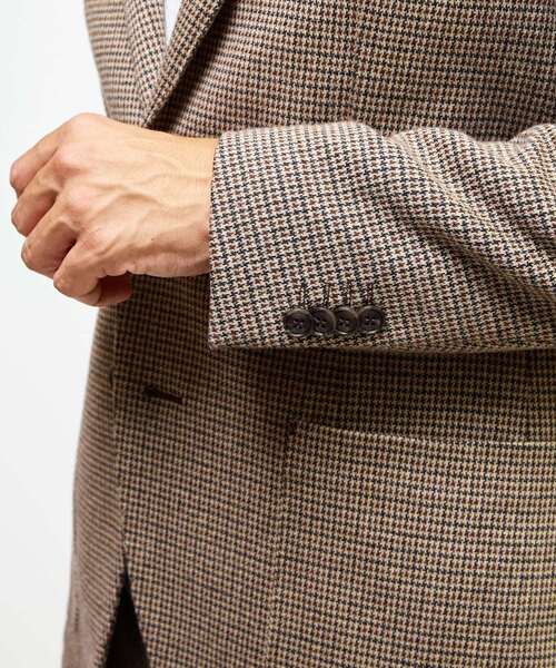 MEN'S MELROSE（メンズメルローズ）の「ガンクラブムリネコンフォートジャケット(セットアップ可)（テーラードジャケット・メンズ・ベージュ・2/5/4/3）」の19枚目の写真