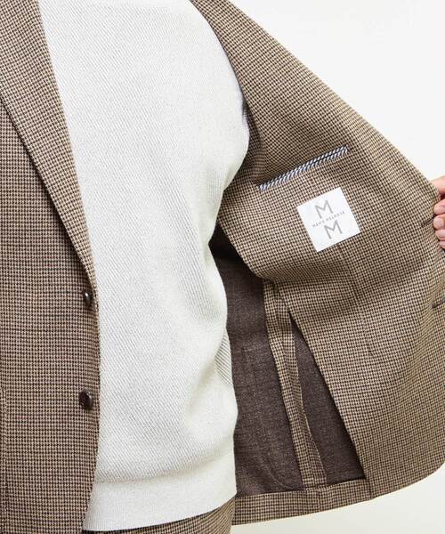 MEN'S MELROSE（メンズメルローズ）の「ガンクラブムリネコンフォートジャケット(セットアップ可)（テーラードジャケット・メンズ・ベージュ・2/5/4/3）」の12枚目の写真