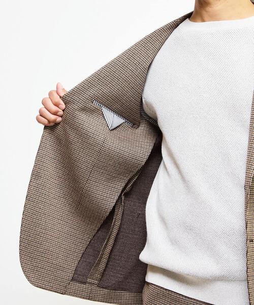 MEN'S MELROSE（メンズメルローズ）の「ガンクラブムリネコンフォートジャケット(セットアップ可)（テーラードジャケット・メンズ・ベージュ・2/5/4/3）」の15枚目の写真