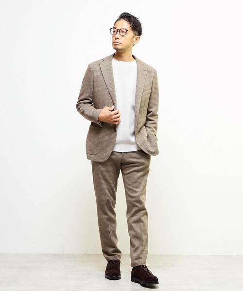 MEN'S MELROSE（メンズメルローズ）の「ガンクラブムリネコンフォートジャケット(セットアップ可)（テーラードジャケット・メンズ・ベージュ・2/5/4/3）」の10枚目の写真