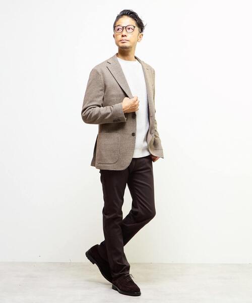 MEN'S MELROSE（メンズメルローズ）の「ガンクラブムリネコンフォートジャケット(セットアップ可)（テーラードジャケット・メンズ・ベージュ・2/5/4/3）」の5枚目の写真