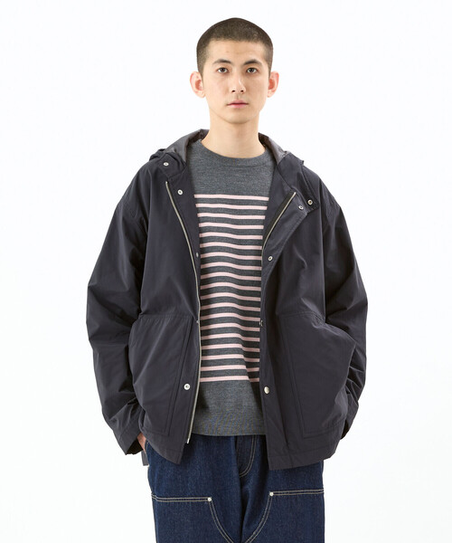 ORCIVAL（オーシバル）の「ORCIVAL | ツイル フードブルゾン MEN（その他アウター・メンズ・ライトグレー/ダークネイビー・5/4）」の18枚目の写真