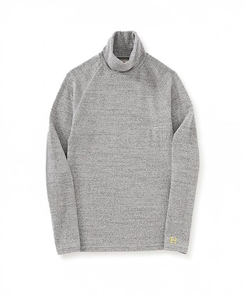 ストレッチフライス　タートルネックロングスリーブ　チャコール　Sサイズ新品未使用 ストレッチフライス タートルネック ロングスリーブ Tシャツ（Tシャツ
