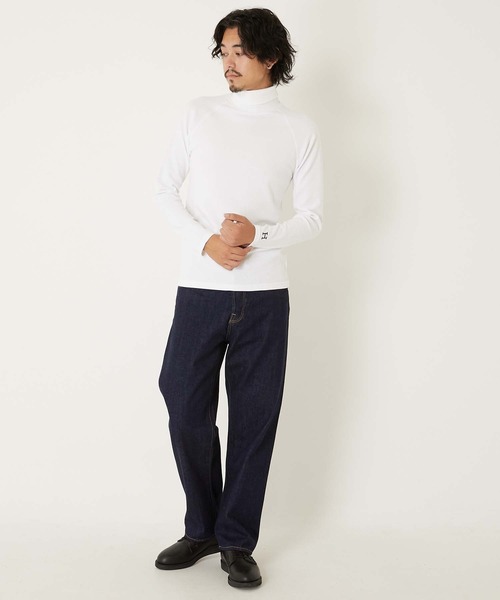 HOLLYWOOD RANCH MARKET(ハリウッドランチマーケット)の「ストレッチフライス タートルネック ロングスリーブ Tシャツ(Tシャツ/カットソー・メンズ・ブラック/グレー/チャコール/ホワイト/ダークネイビー・M/L/XL/S)」の16枚目の写真