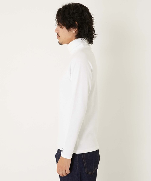 HOLLYWOOD RANCH MARKET(ハリウッドランチマーケット)の「ストレッチフライス タートルネック ロングスリーブ Tシャツ(Tシャツ/カットソー・メンズ・ブラック/グレー/チャコール/ホワイト/ダークネイビー・M/L/XL/S)」の22枚目の写真